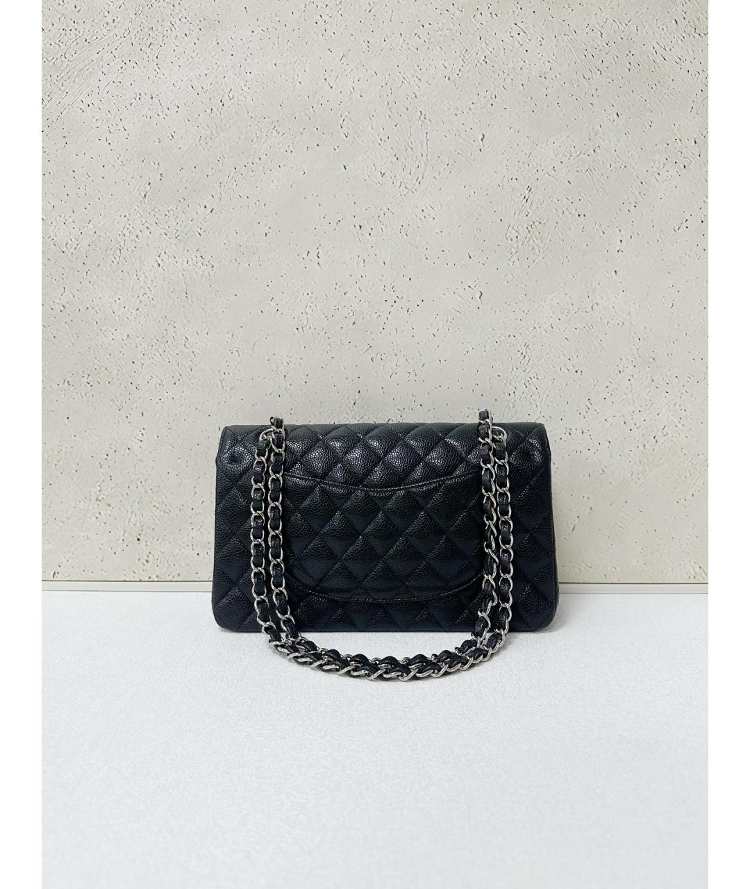 CHANEL Черная кожаная сумка через плечо, фото 2