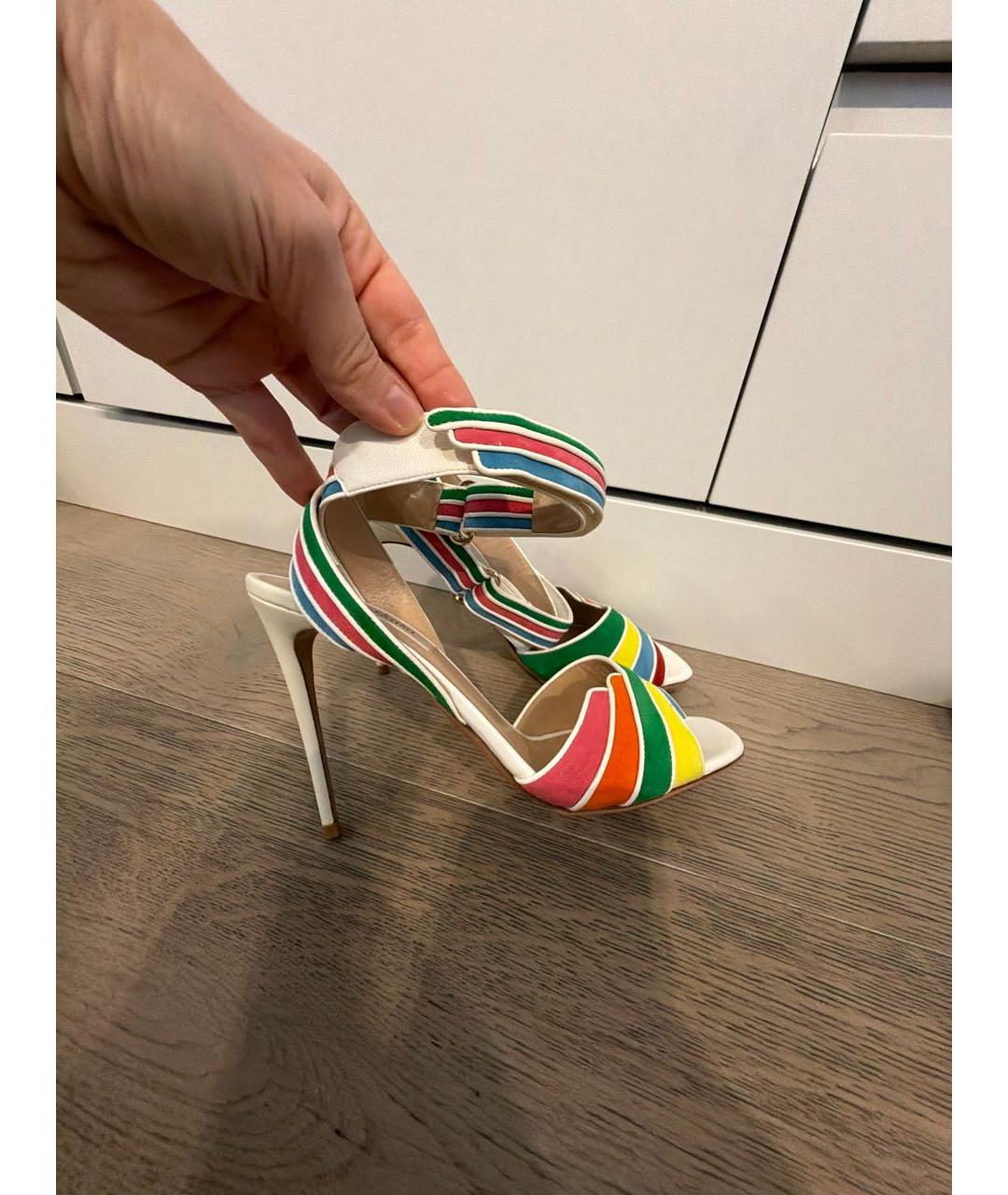 VALENTINO Кожаные босоножки, фото 4