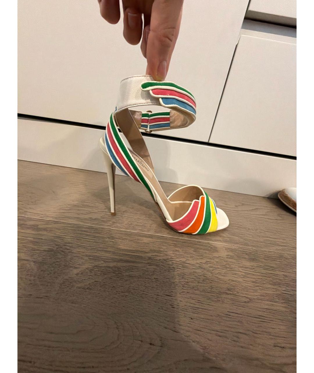 VALENTINO Кожаные босоножки, фото 6