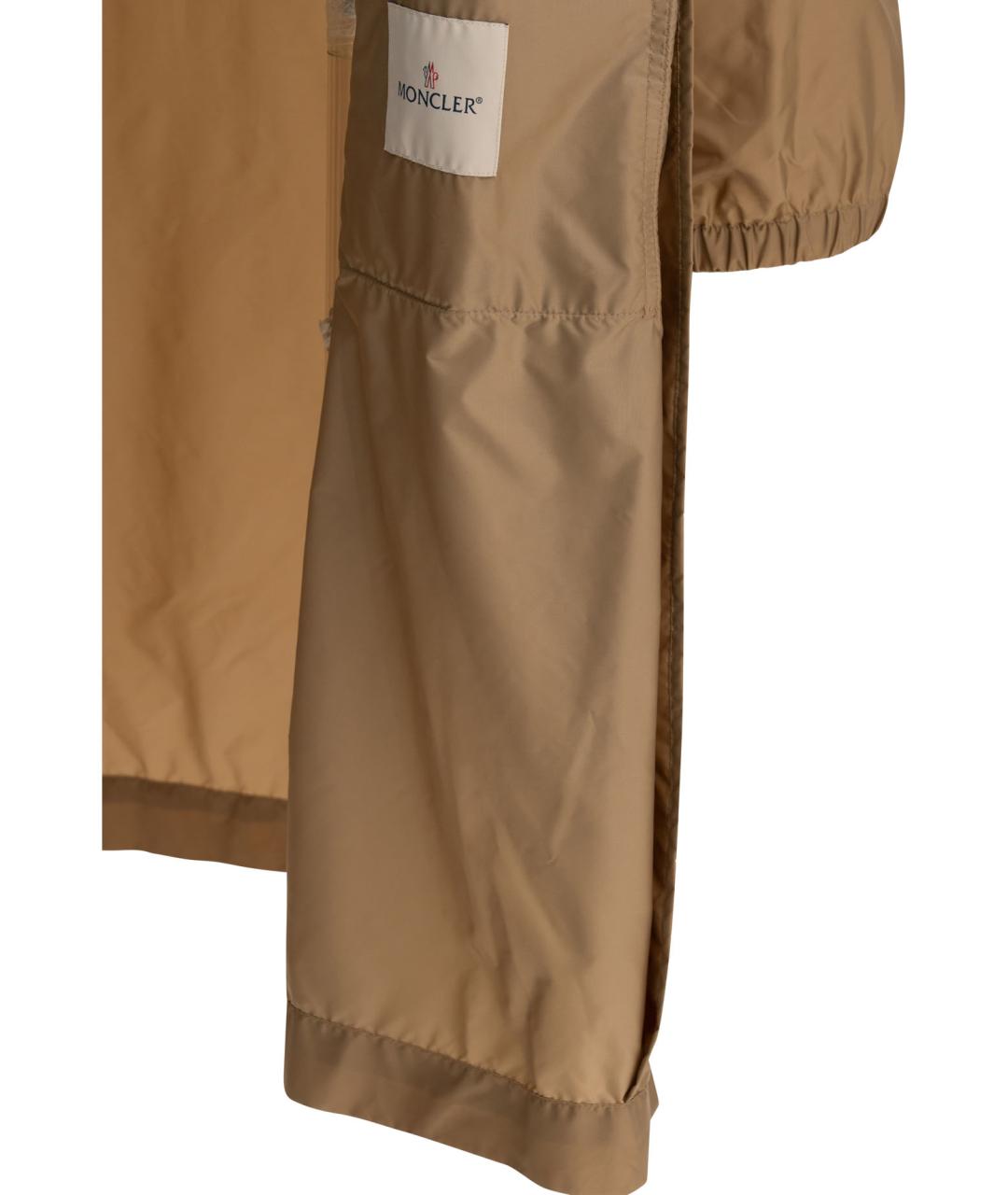 MONCLER Коричневая полиамидовая парка, фото 4