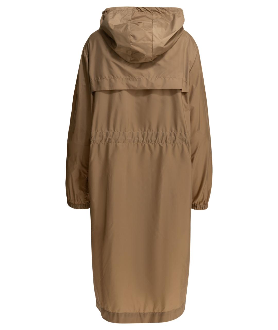 MONCLER Коричневая полиамидовая парка, фото 2