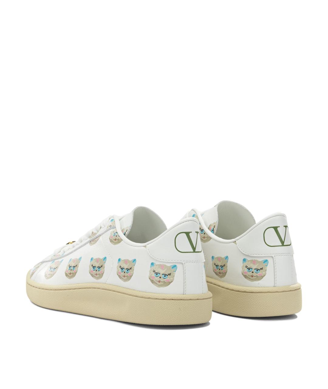 VALENTINO Белые кожаные кеды, фото 4