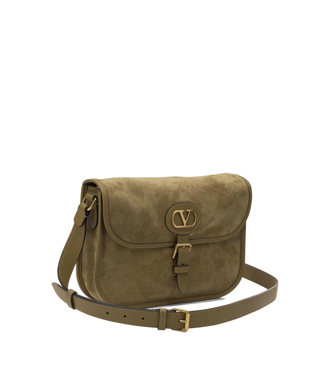 VALENTINO Бежевая кожаная сумка через плечо, фото 2