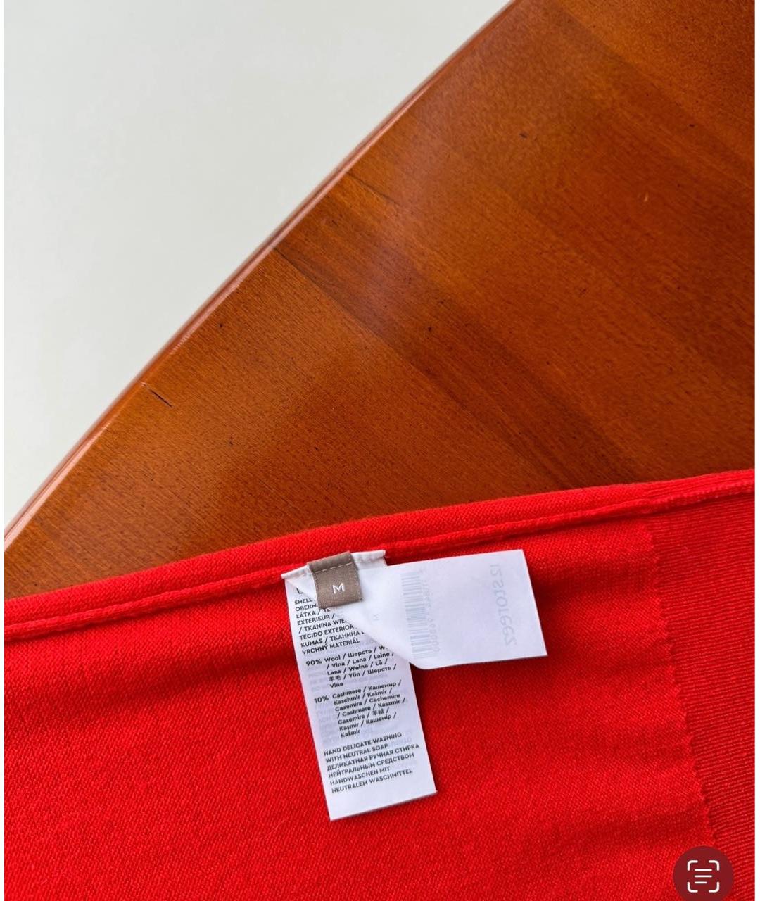 12 STOREEZ Красный шерстяной джемпер / свитер, фото 4