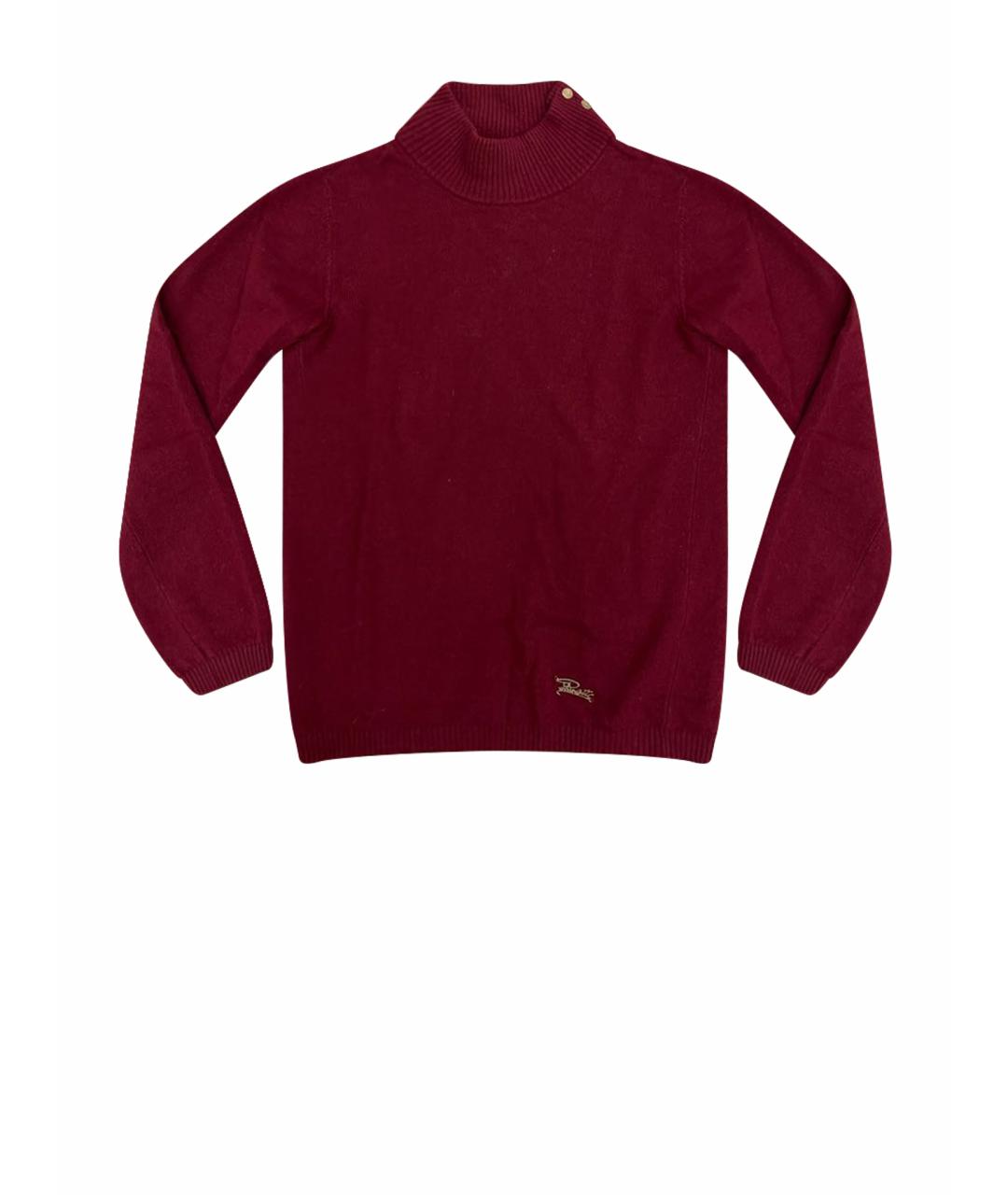 CESARE PACIOTTI Бордовый кашемировый джемпер / свитер, фото 7