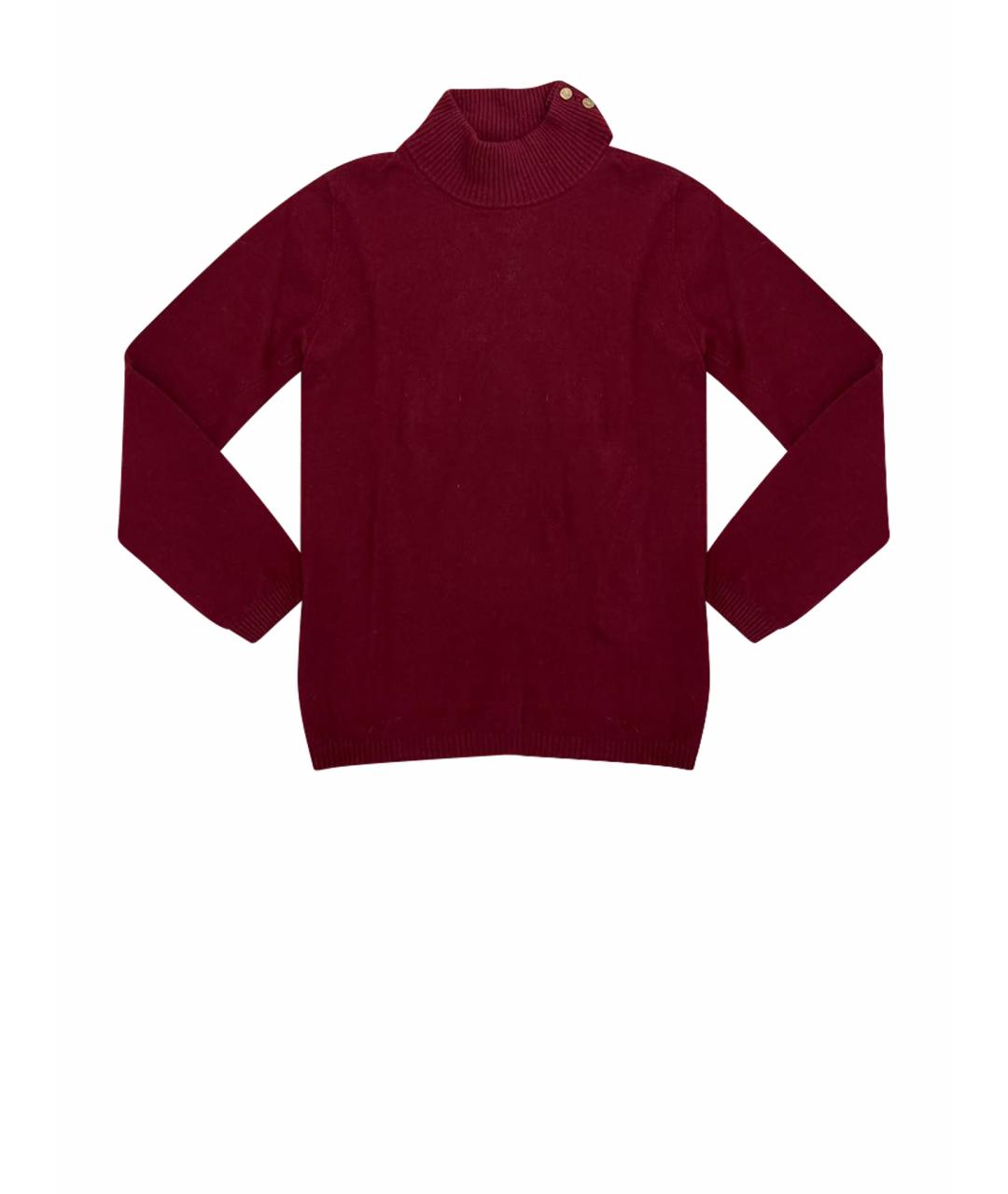 CESARE PACIOTTI Бордовый кашемировый джемпер / свитер, фото 1