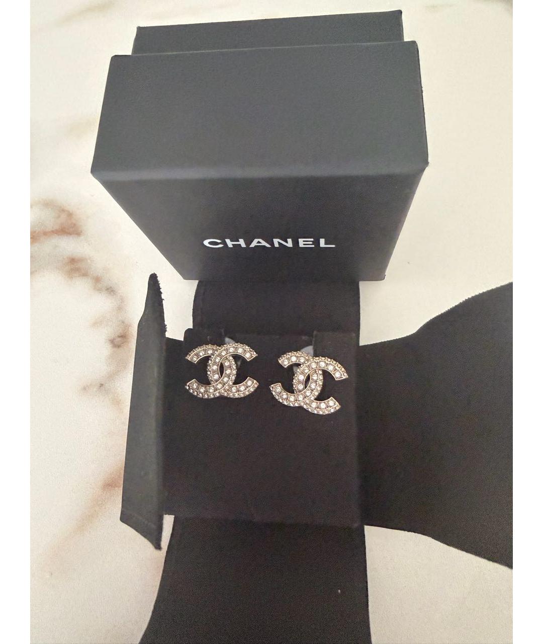 CHANEL Золотые серьги, фото 5
