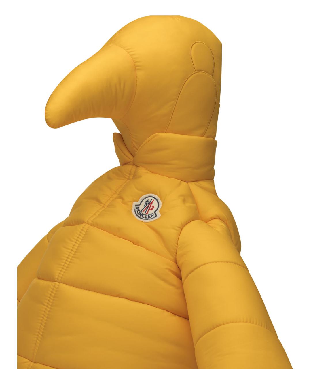 MONCLER Желтая тканевая сумка на плечо, фото 4