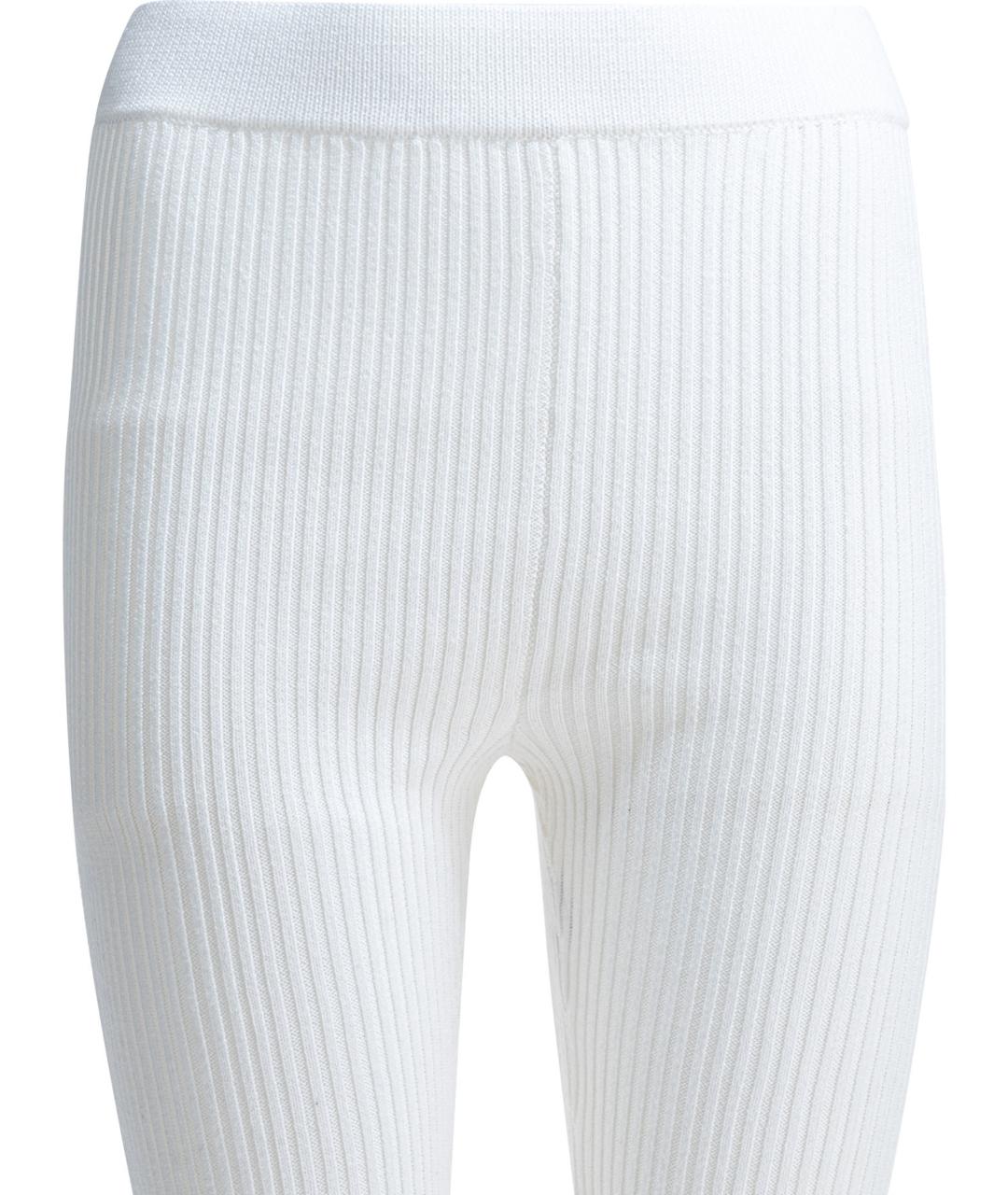 GANNI Белые хлопковые бриджи, фото 3