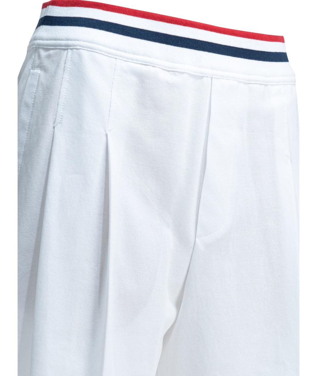 BRUNELLO CUCINELLI Белые хлопковые шорты, фото 3