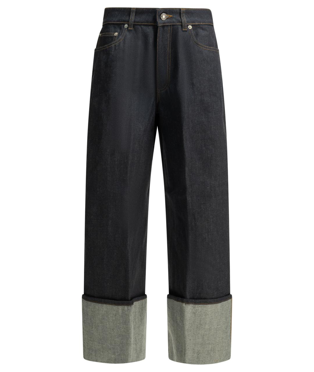 GIVENCHY Синие хлопковые прямые джинсы, фото 1