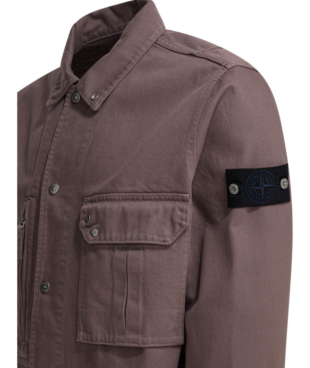 STONE ISLAND Фиолетовая хлопковая куртка, фото 3