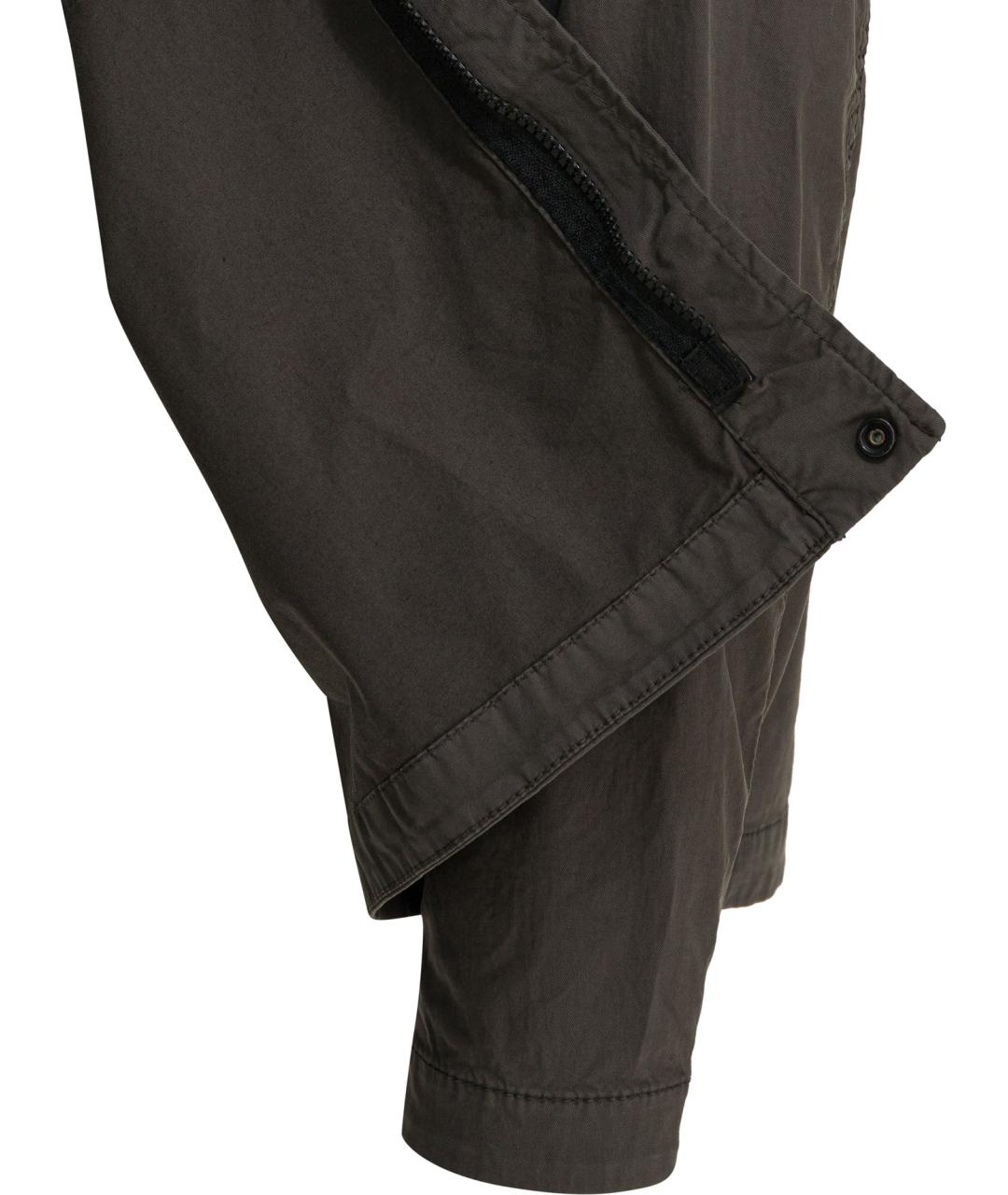 STONE ISLAND Коричневая хлопковая куртка, фото 4