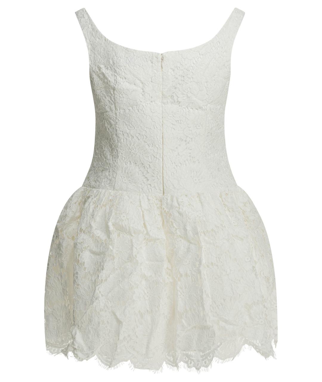 SELF-PORTRAIT Белое полиамидовое повседневное платье, фото 2