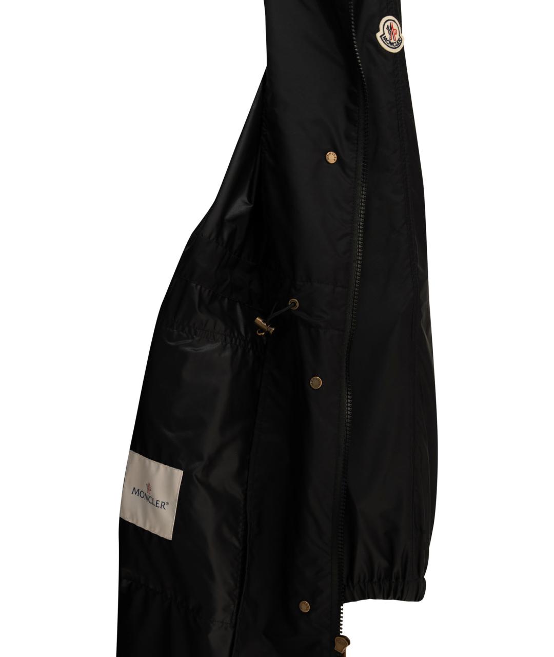 MONCLER Черная полиамидовая парка, фото 4
