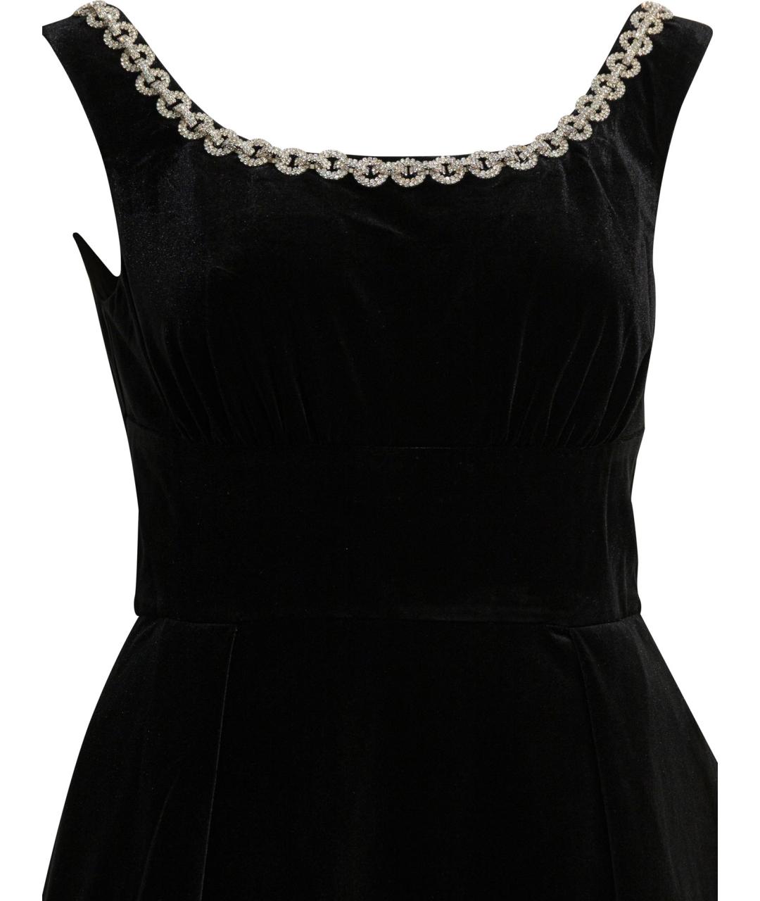 SELF-PORTRAIT Черное полиэстеровое повседневное платье, фото 3