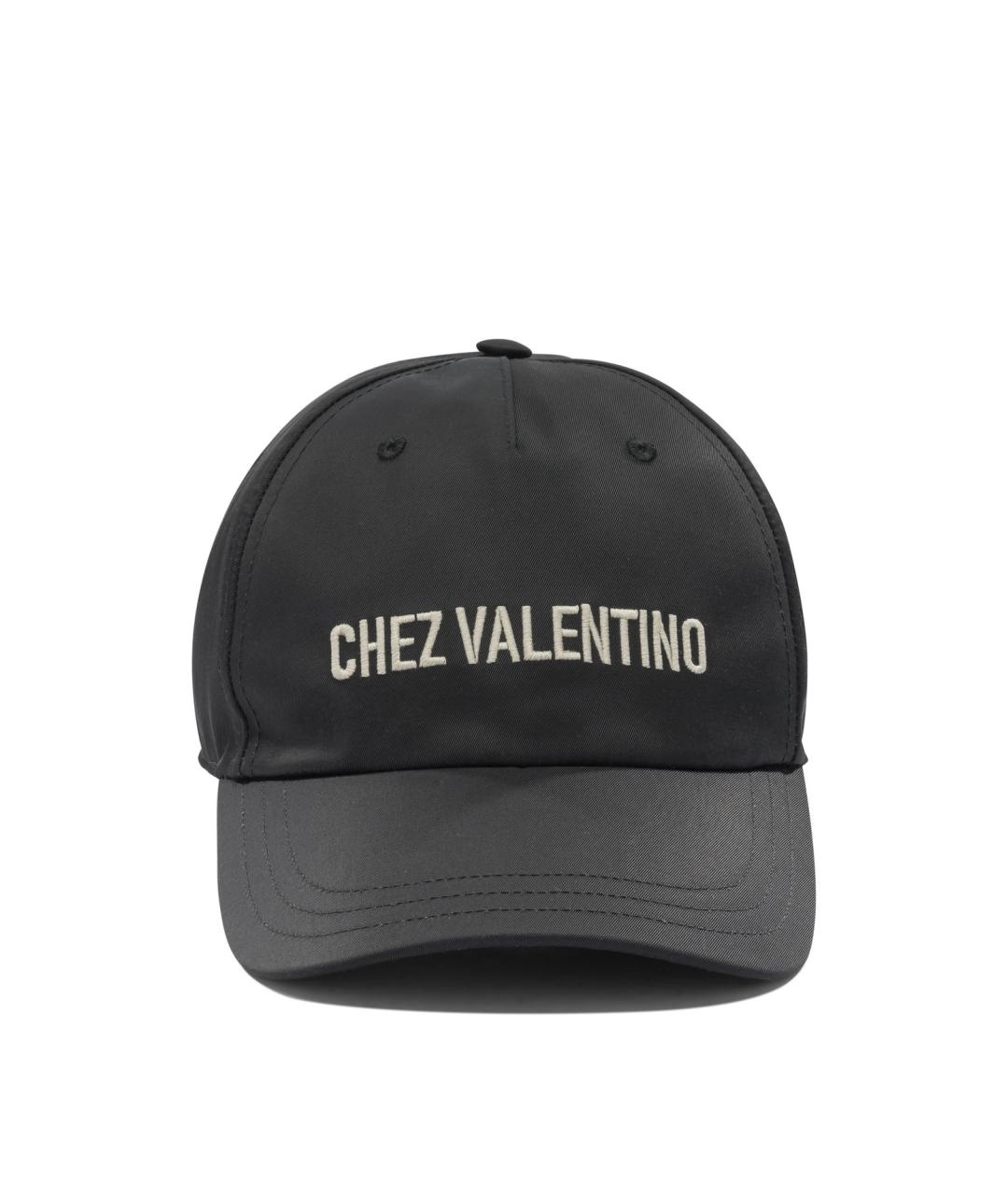 VALENTINO Черная синтетическая кепка/бейсболка, фото 1