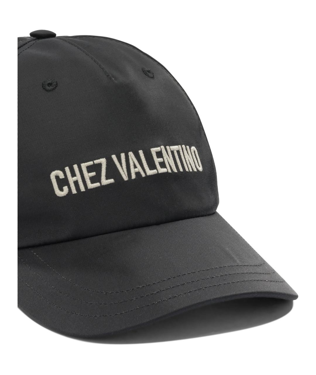 VALENTINO Черная синтетическая кепка/бейсболка, фото 4