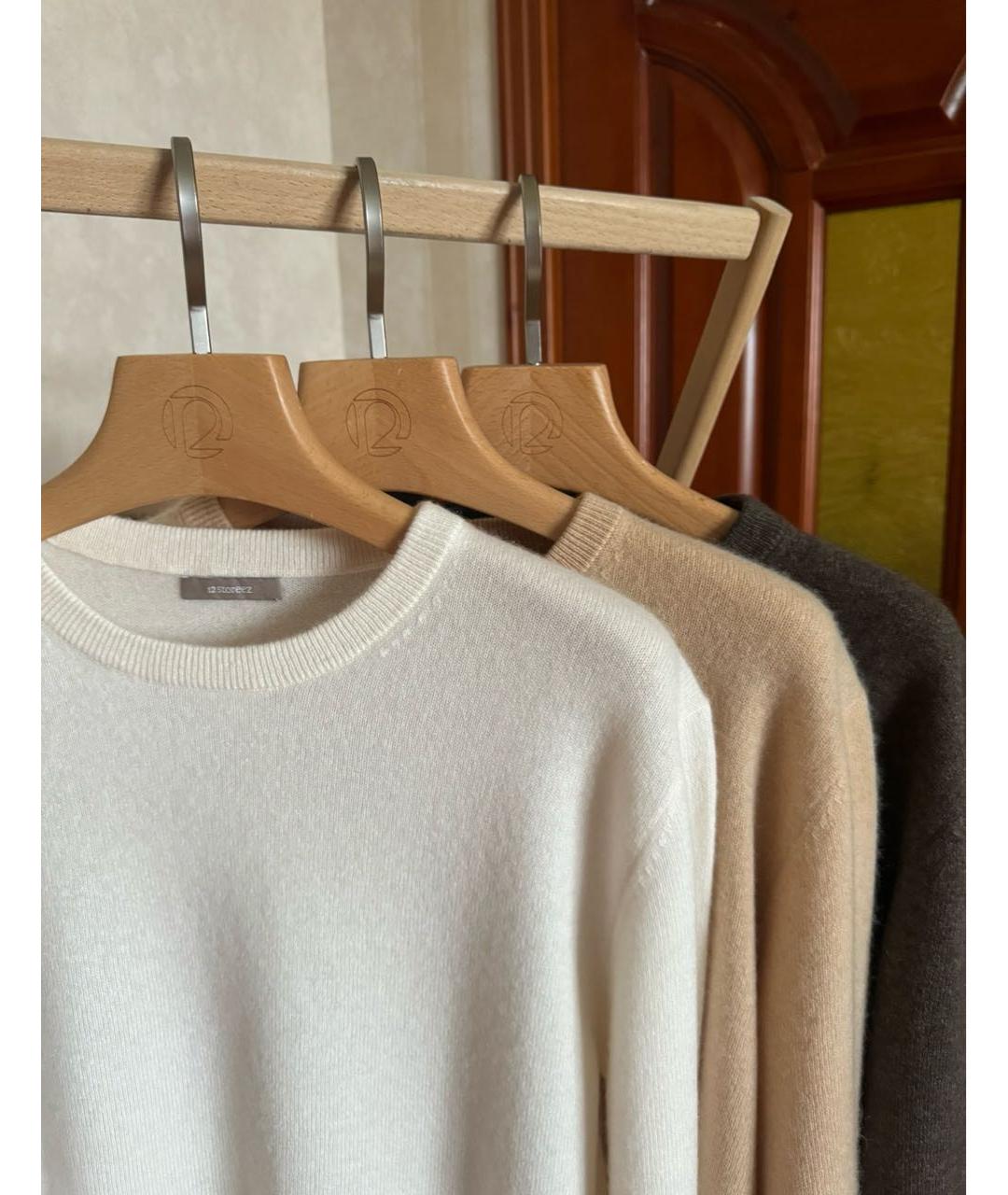 12 STOREEZ Белый кашемировый джемпер / свитер, фото 3