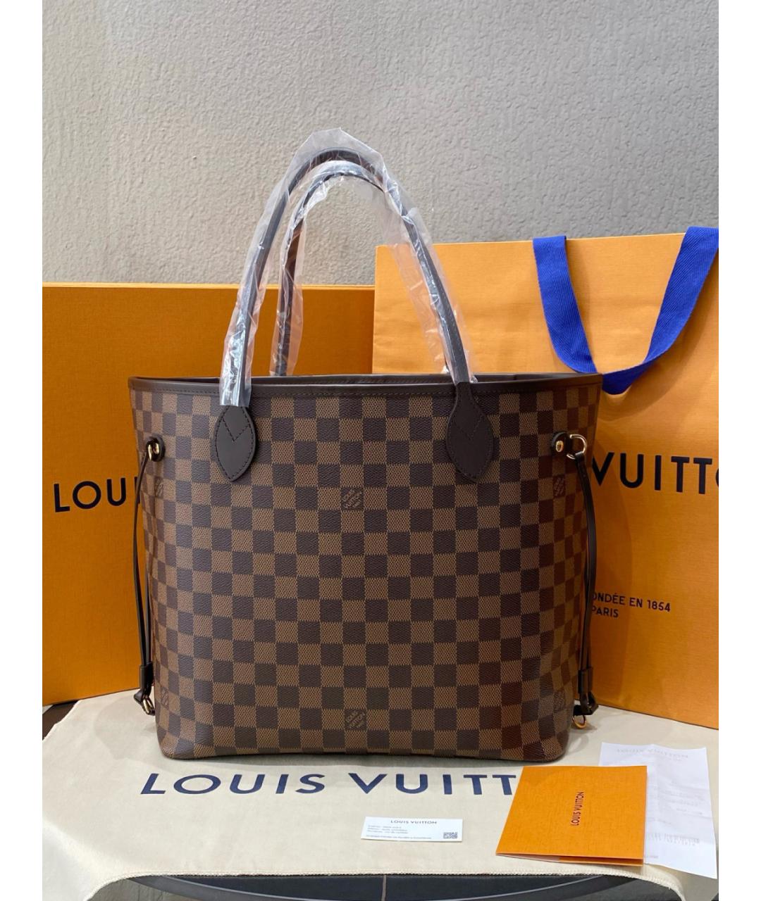 LOUIS VUITTON Коричневая сумка тоут, фото 2