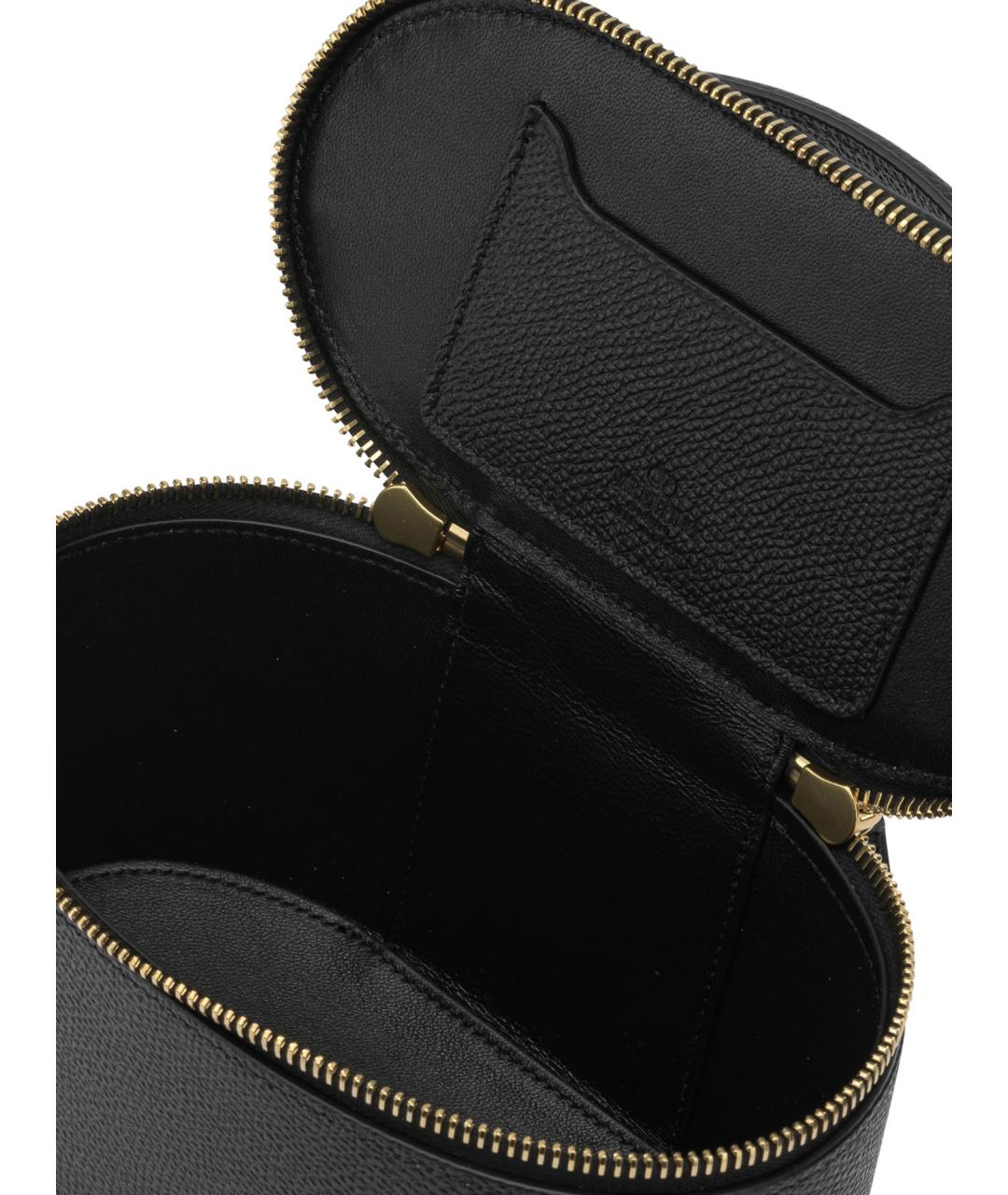 VALENTINO Черная кожаная сумка через плечо, фото 5