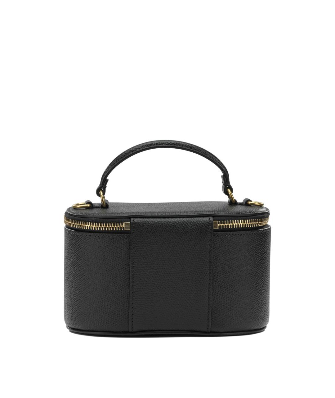 VALENTINO Черная кожаная сумка через плечо, фото 3