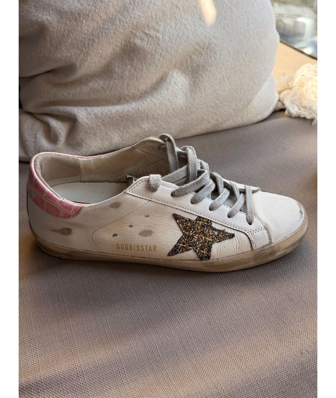 GOLDEN GOOSE DELUXE BRAND Белые кожаные кеды, фото 6