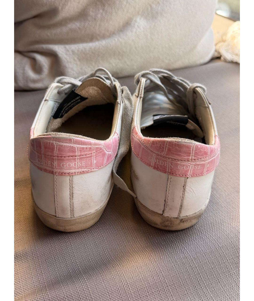 GOLDEN GOOSE DELUXE BRAND Белые кожаные кеды, фото 4