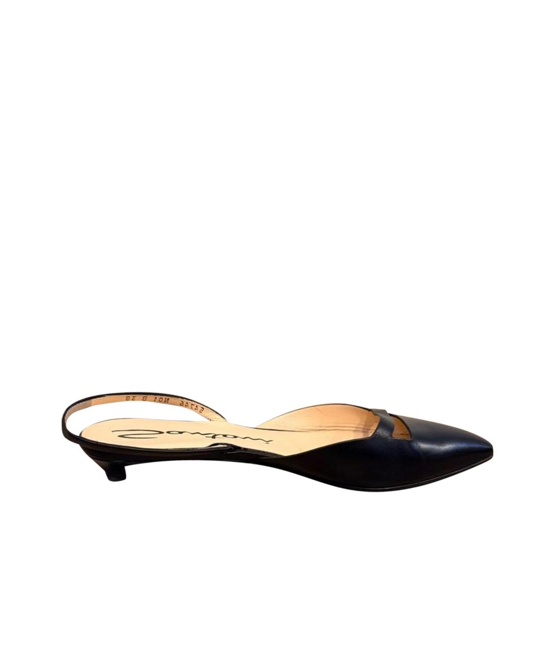 SANTONI Черные кожаные туфли, фото 11