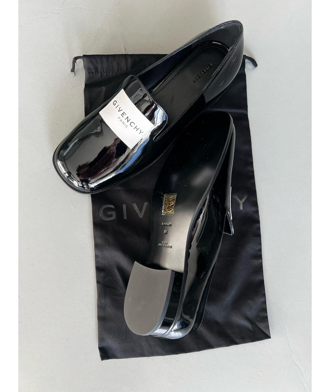 GIVENCHY Черные лоферы из лакированной кожи, фото 8