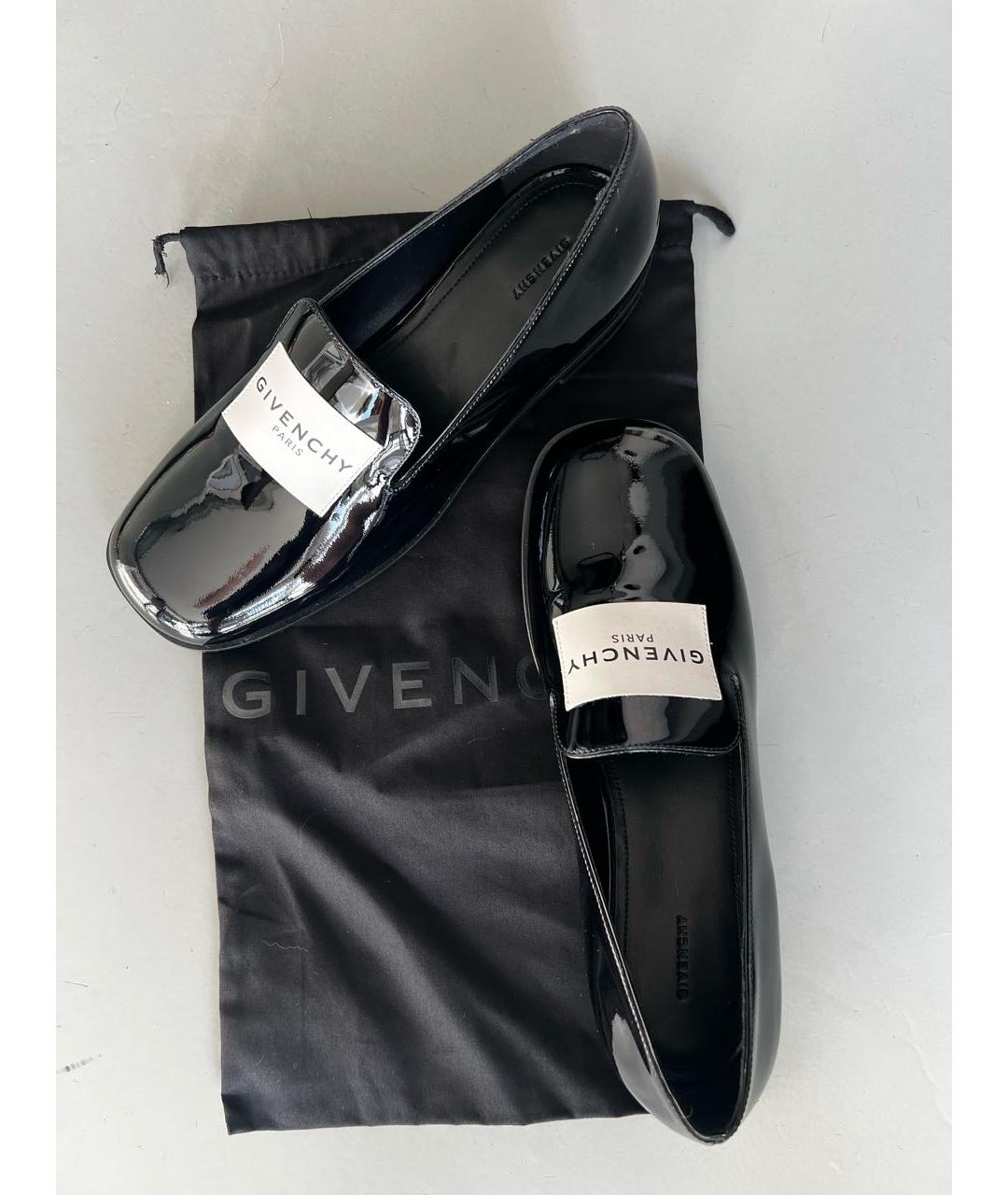 GIVENCHY Черные лоферы из лакированной кожи, фото 4
