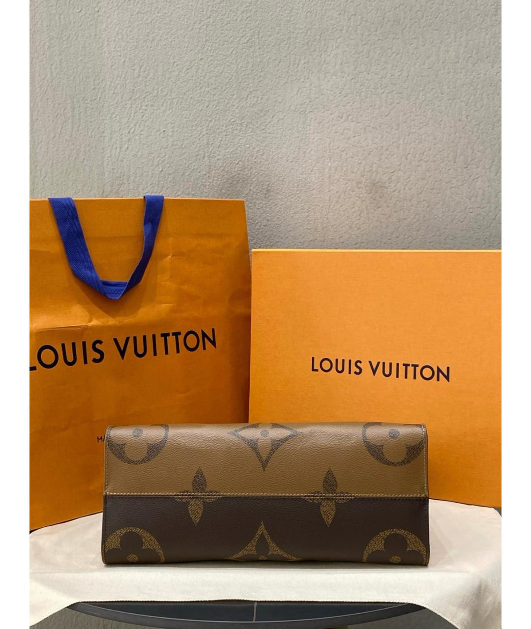 LOUIS VUITTON Коричневая сумка с короткими ручками, фото 7