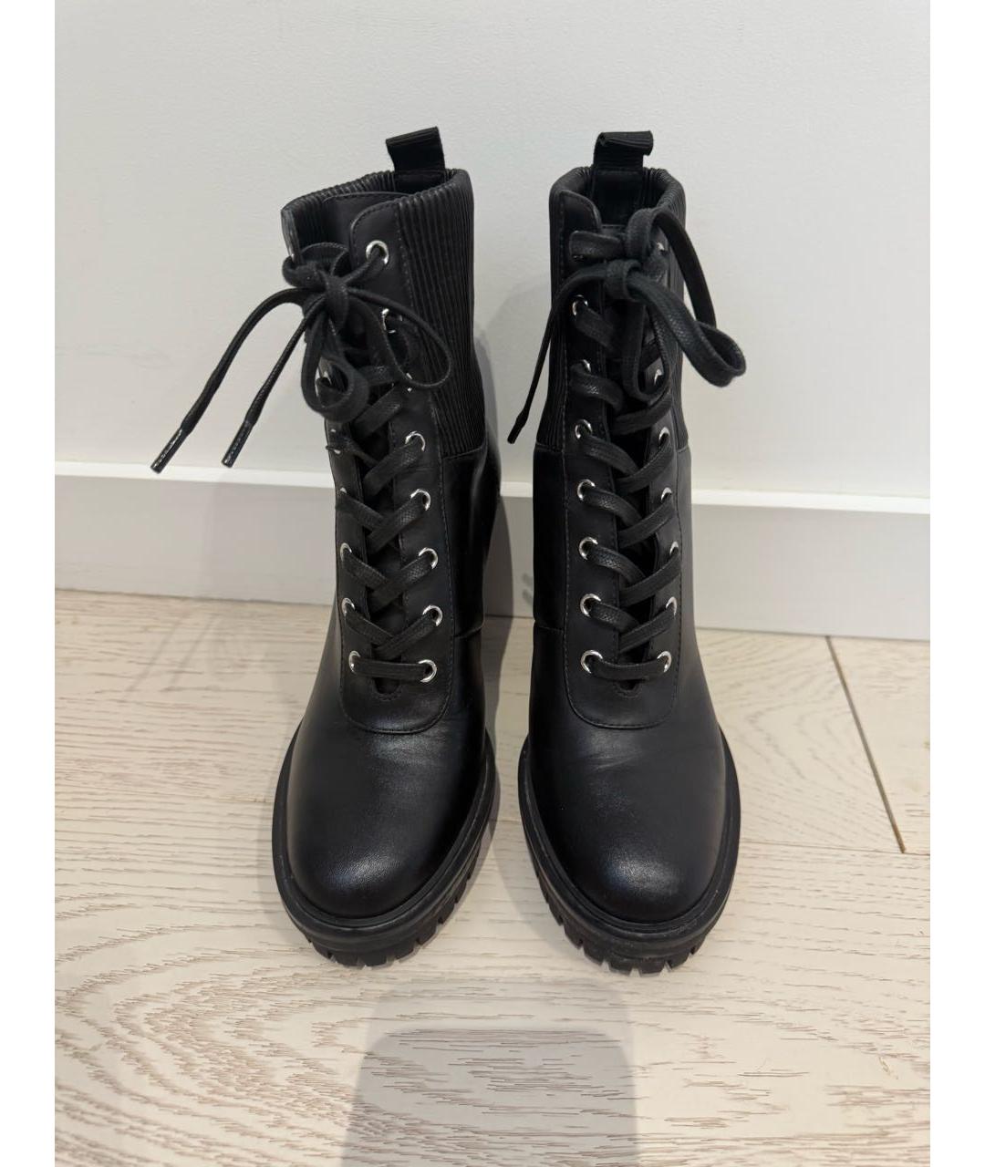 GIANVITO ROSSI Черные кожаные ботильоны, фото 2