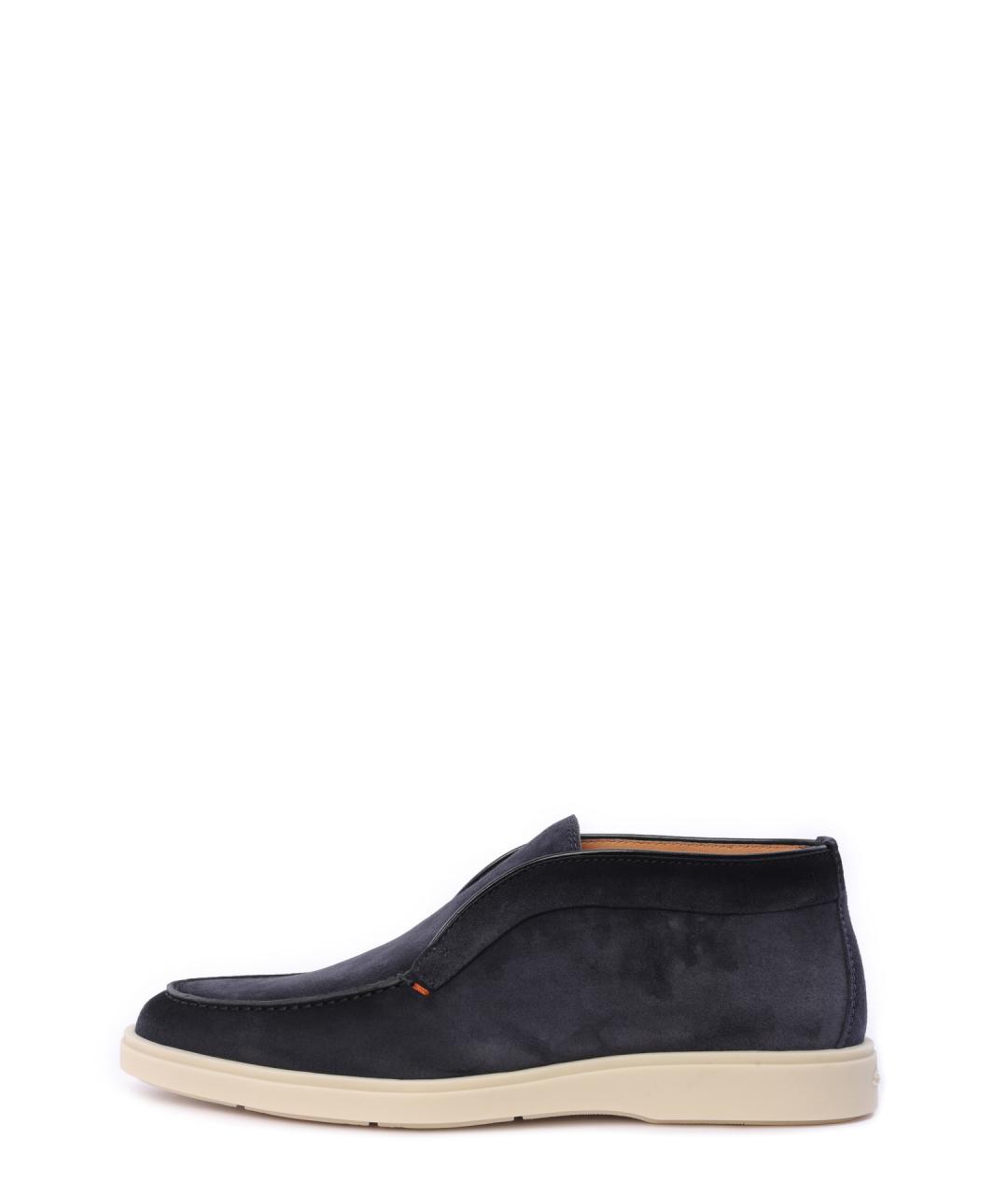 SANTONI Синие замшевые лоферы, фото 3