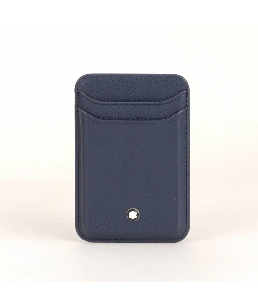 MONTBLANC Темно-синий кожаный кардхолдер, фото 9