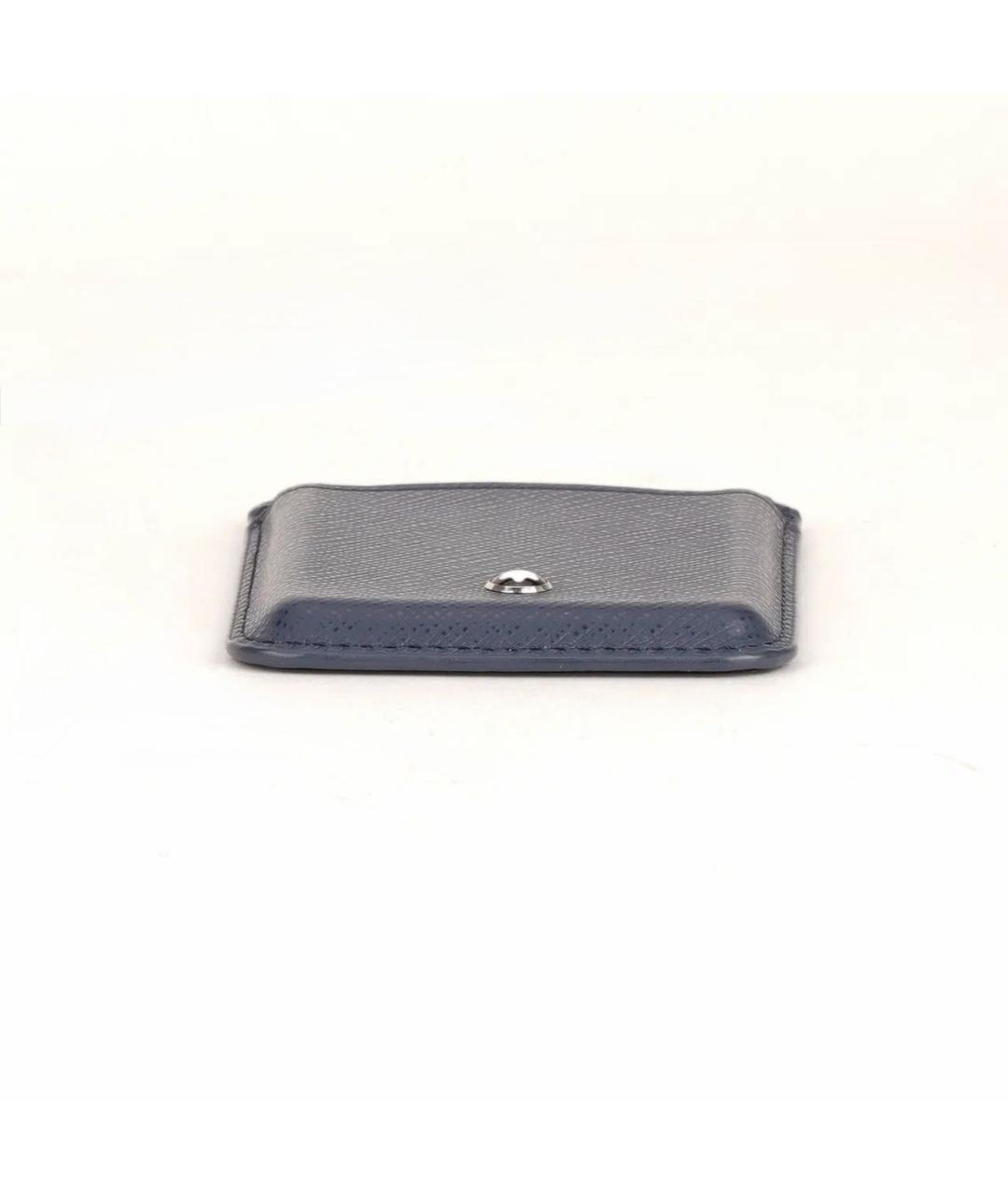 MONTBLANC Темно-синий кожаный кардхолдер, фото 7