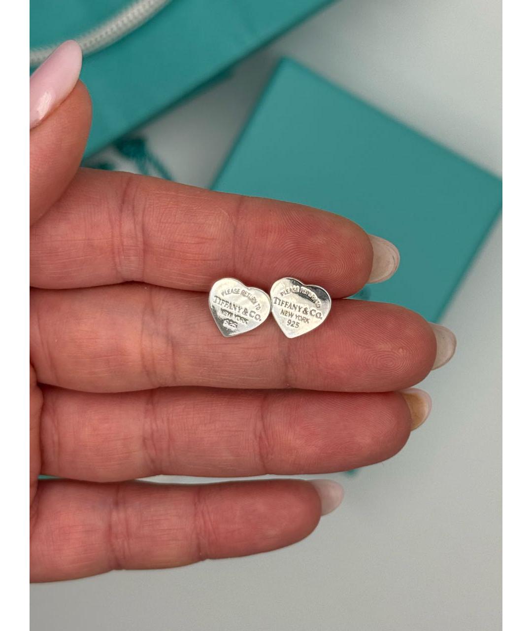 TIFFANY&CO Серебряные серебряные серьги, фото 6