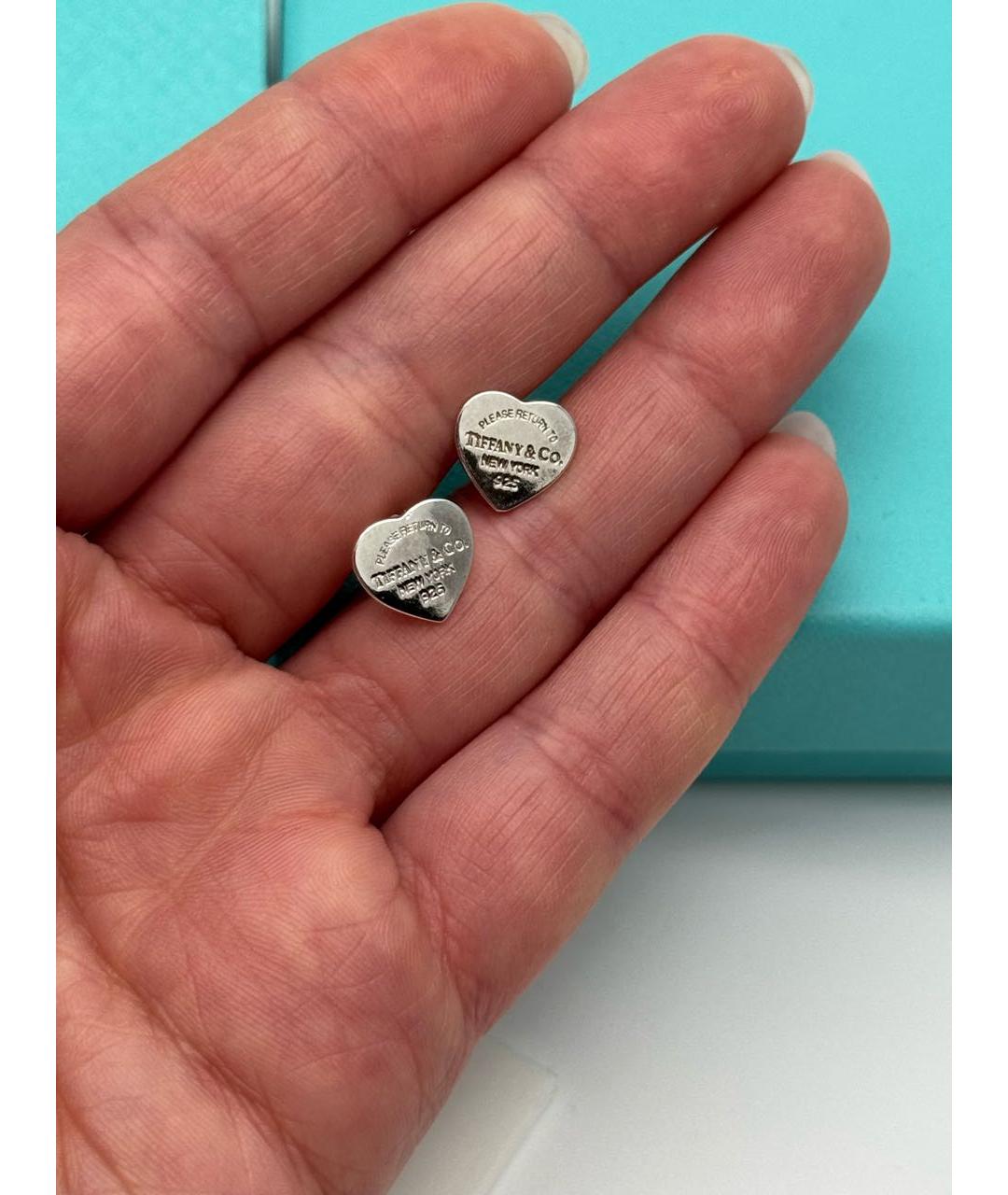 TIFFANY&CO Серебряные серебряные серьги, фото 2