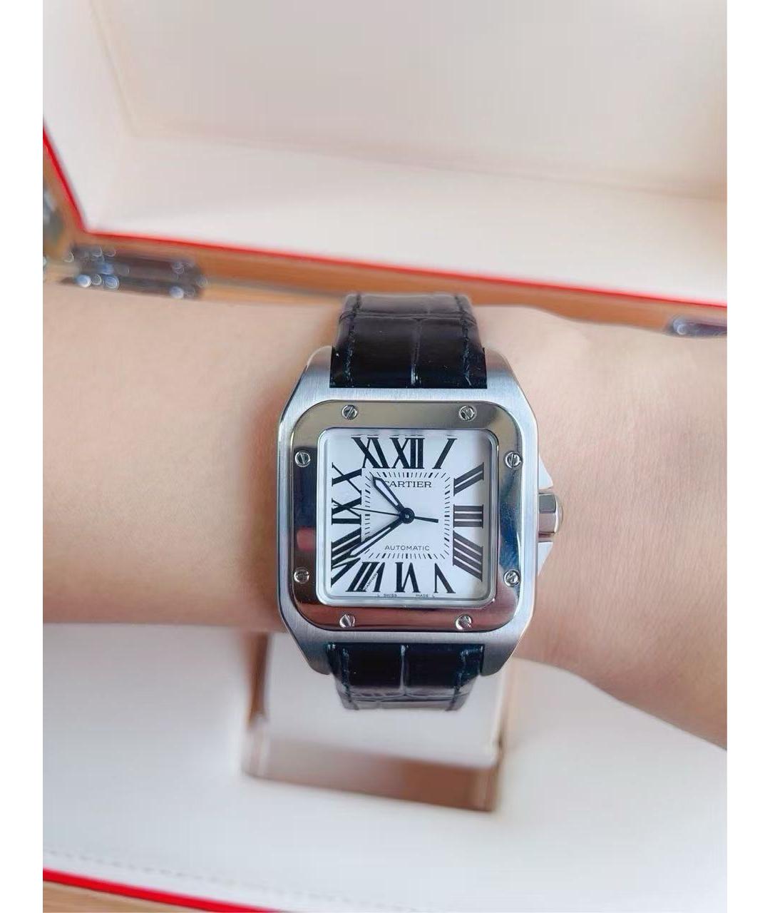 CARTIER Серебряные часы, фото 4