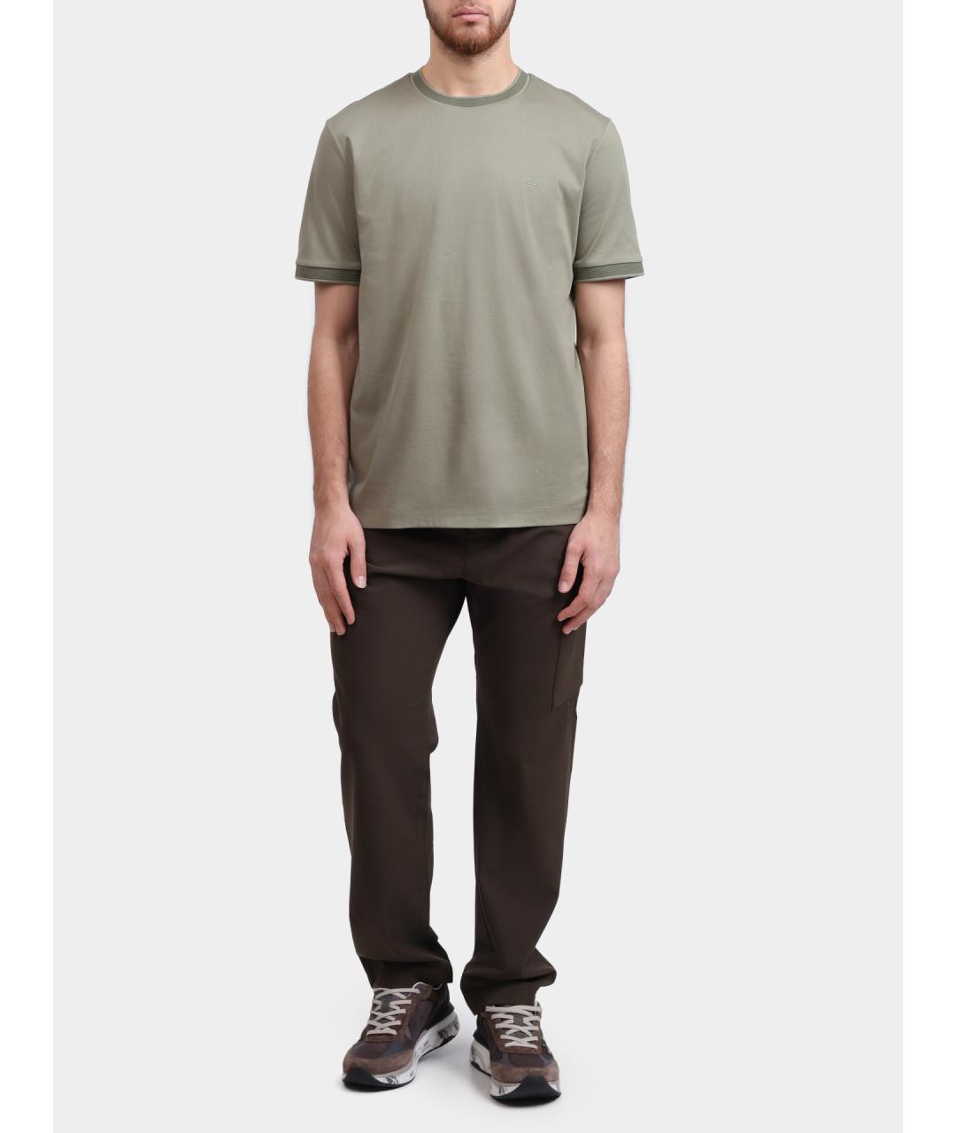 HUGO BOSS Хлопковая футболка, фото 2