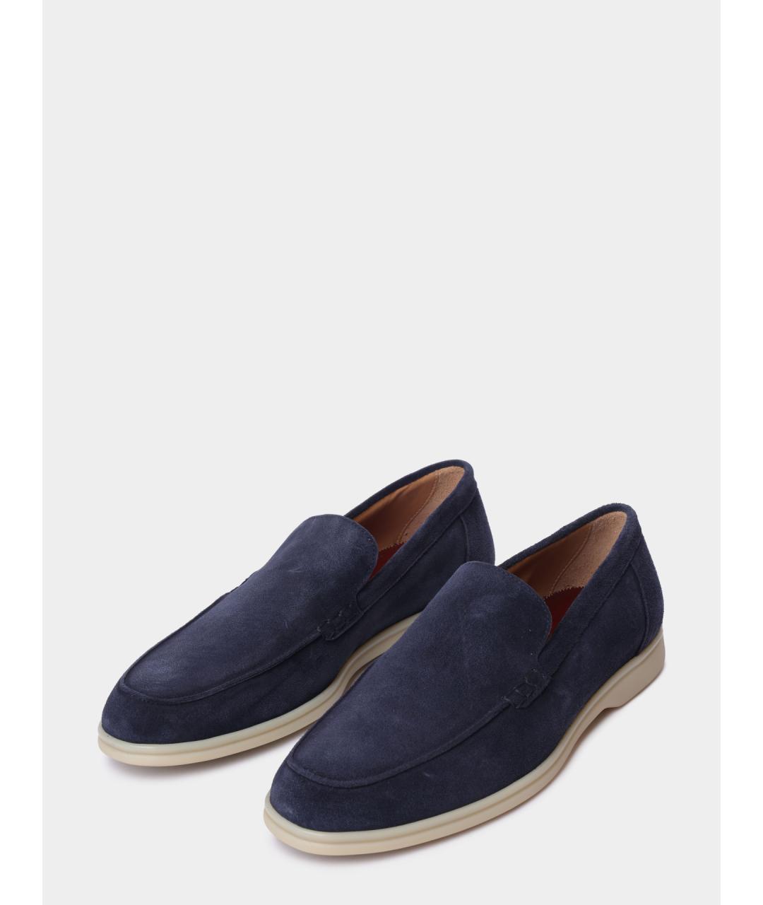 PREMIATA Темно-синие замшевые лоферы, фото 2