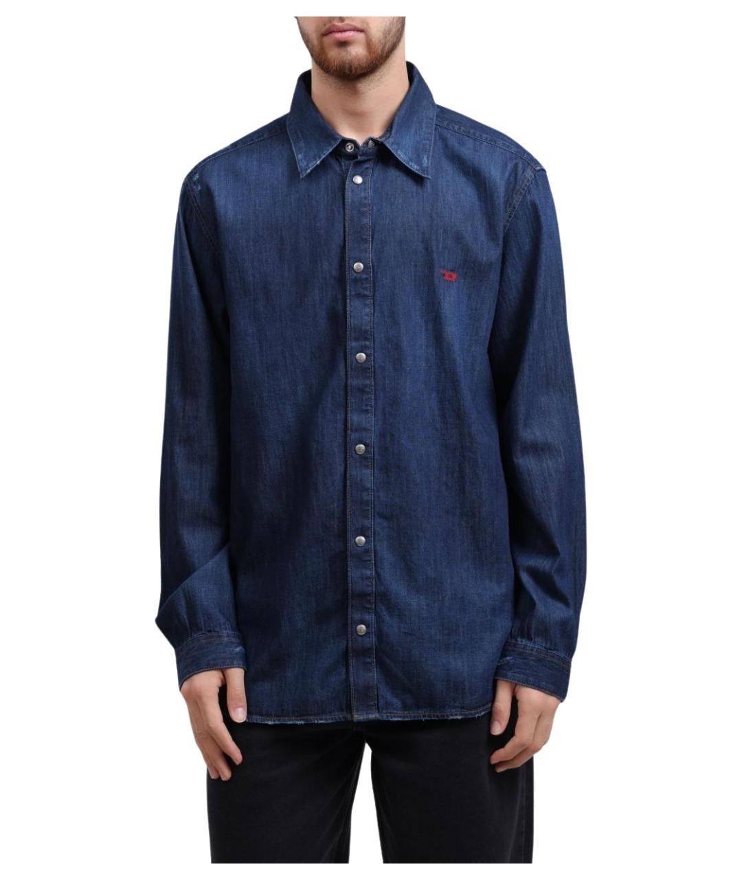 DIESEL Синяя кэжуал рубашка, фото 1