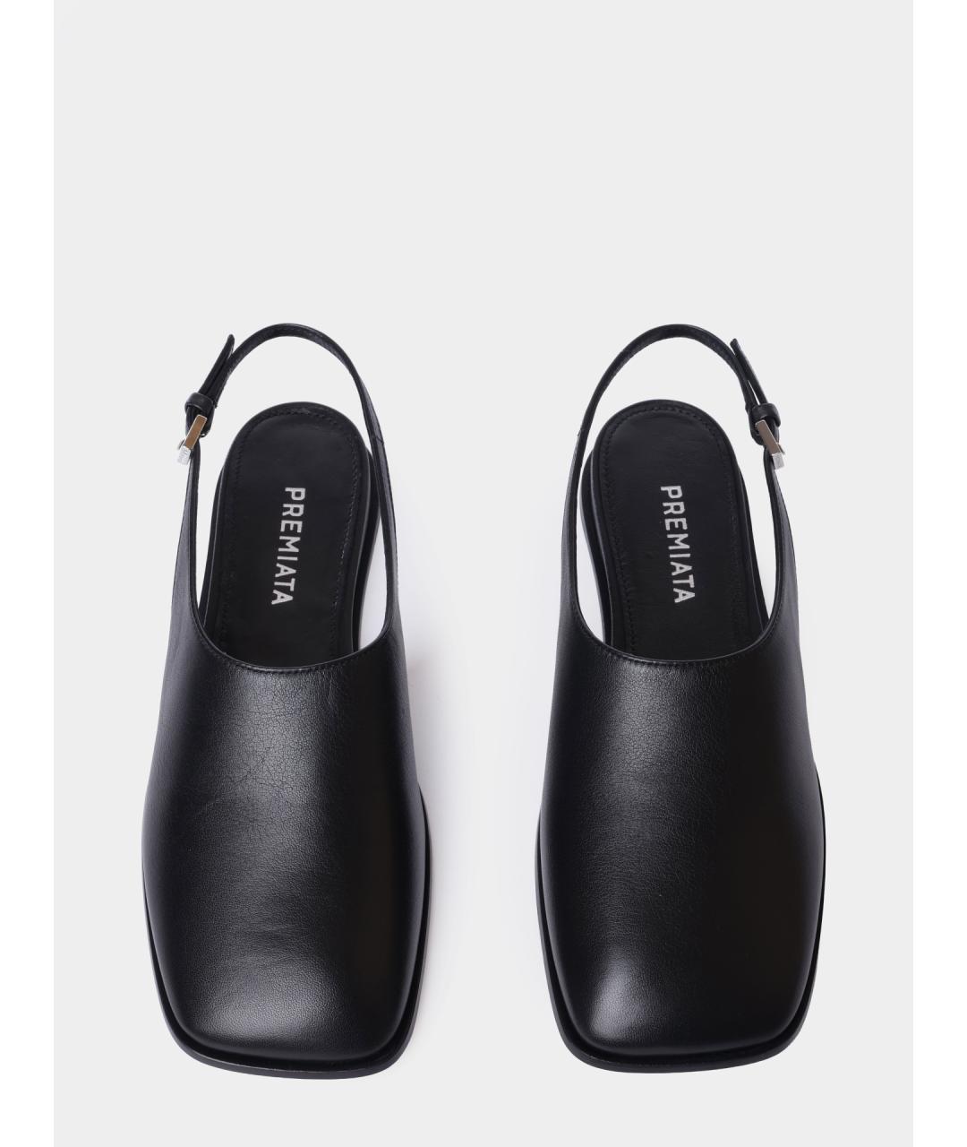 PREMIATA Черные кожаные мюли, фото 5