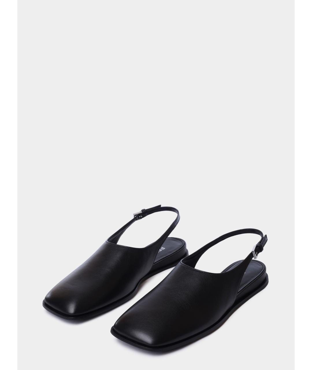 PREMIATA Черные кожаные мюли, фото 2