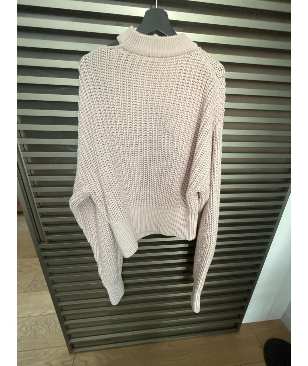 SELF-PORTRAIT Бежевый хлопковый джемпер / свитер, фото 2