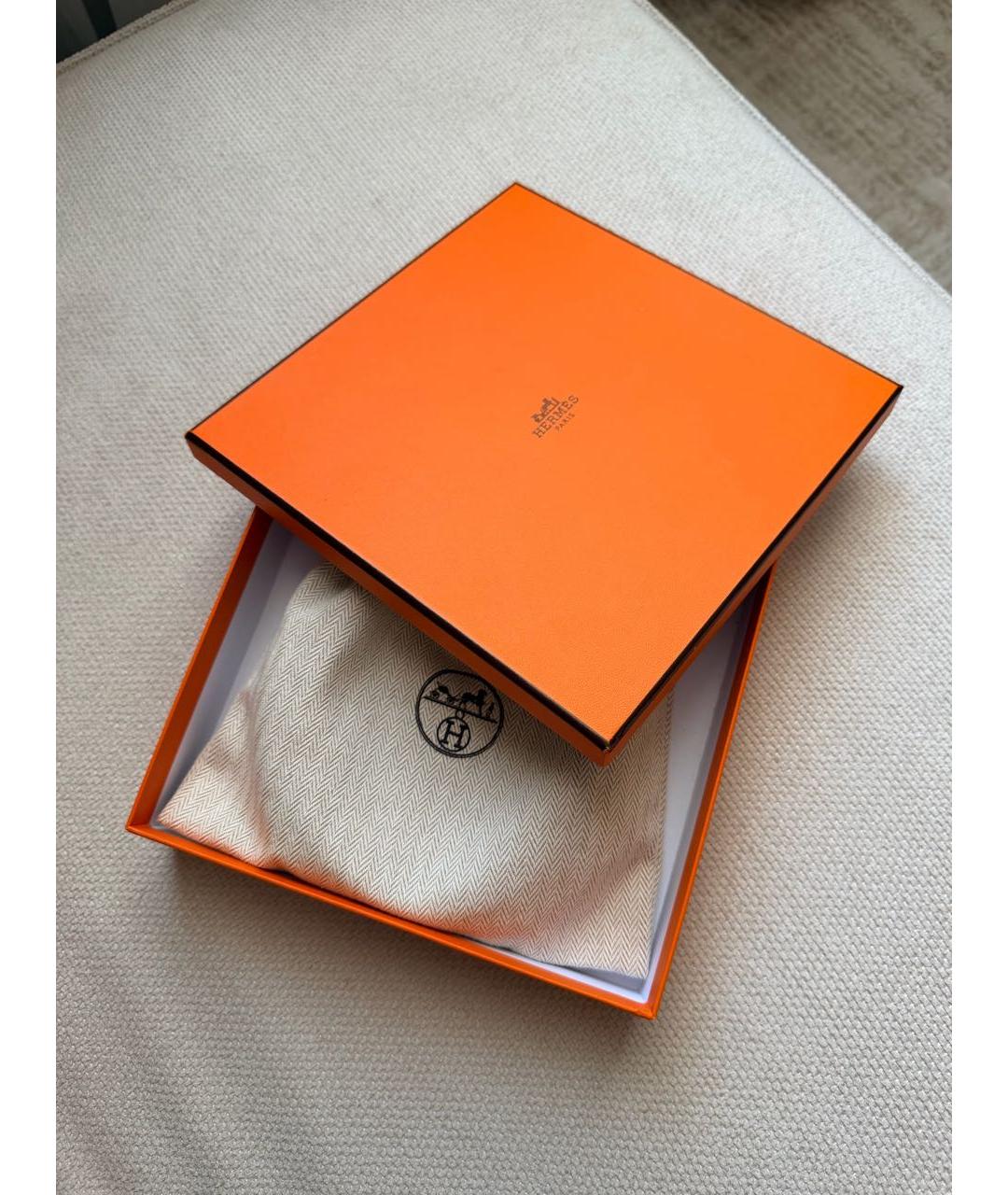 HERMES Белый кожаный ремень, фото 3