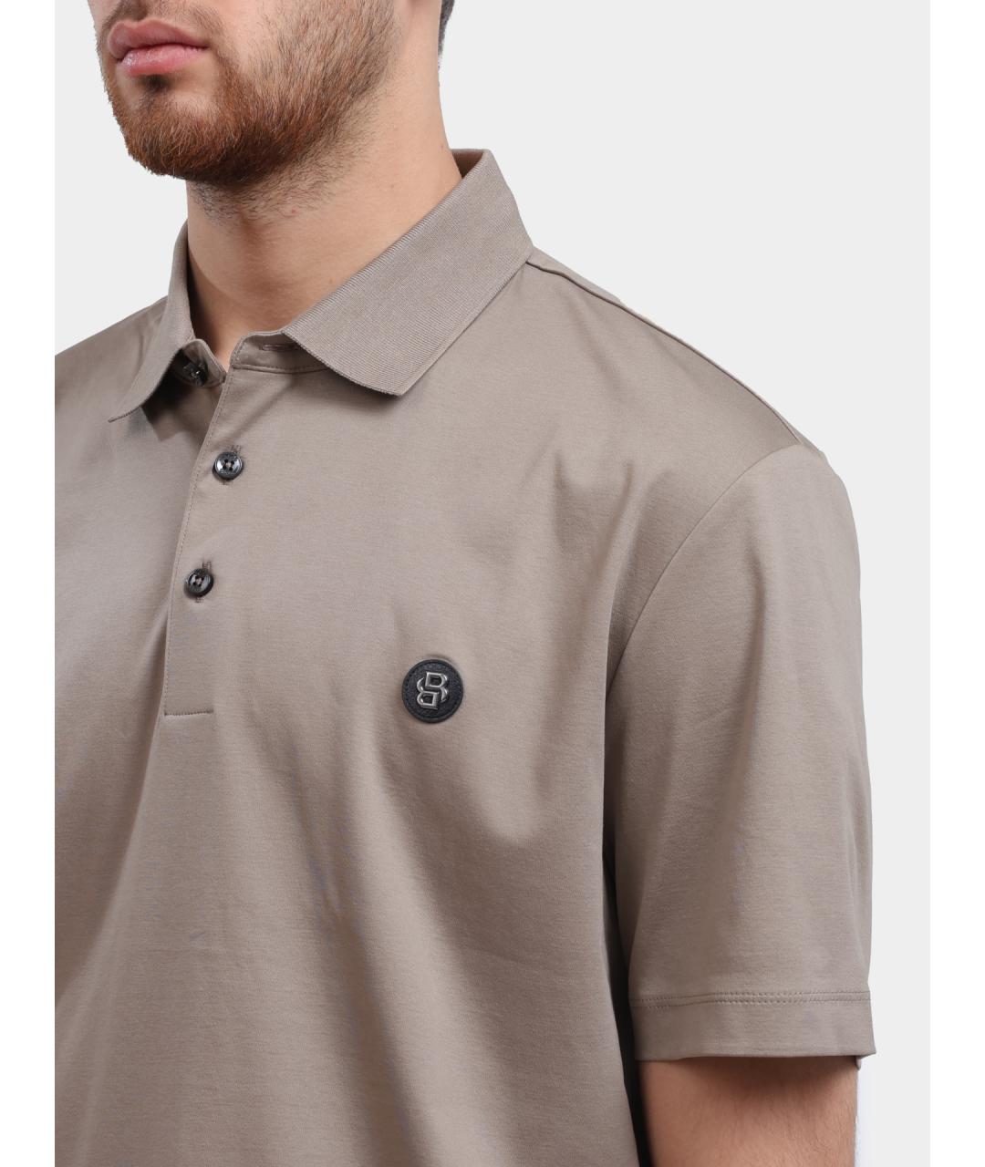 HUGO BOSS Бежевое поло с коротким рукавом, фото 4