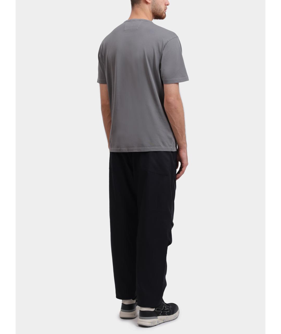 CP COMPANY Серая хлопковая футболка, фото 2
