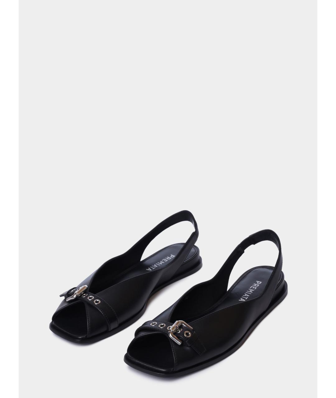 PREMIATA Черные кожаные балетки, фото 2