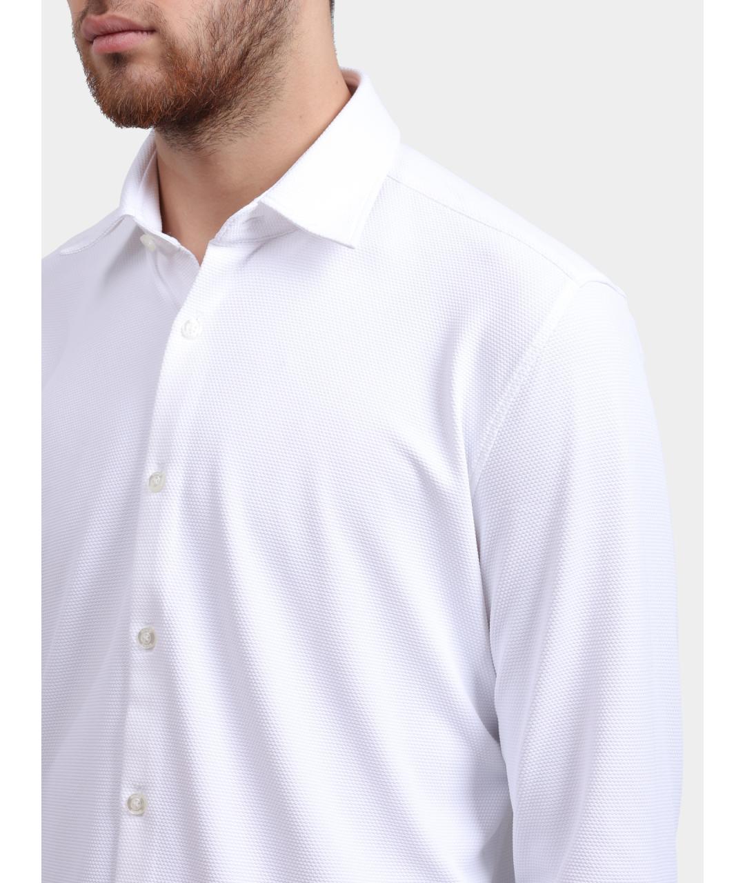 HUGO Белая кэжуал рубашка, фото 4